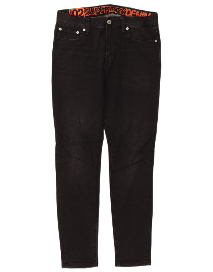 Superdry Vaqueros pitillo para hombre W30 L30 Algodón negro