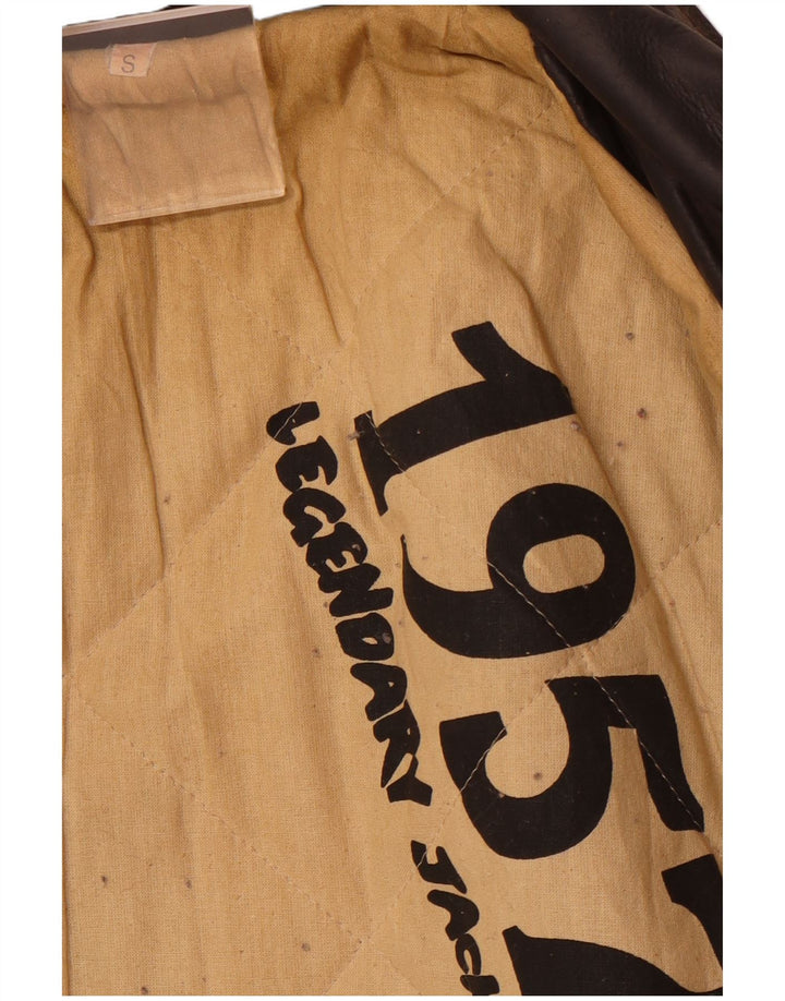 Chaqueta legendaria 1957 Chaqueta de cuero para hombre UK 36 Small Brown Leather