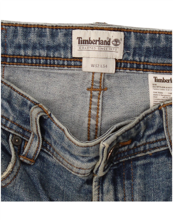 Timberland Vaqueros rectos para hombre W32 L31 Algodón azul