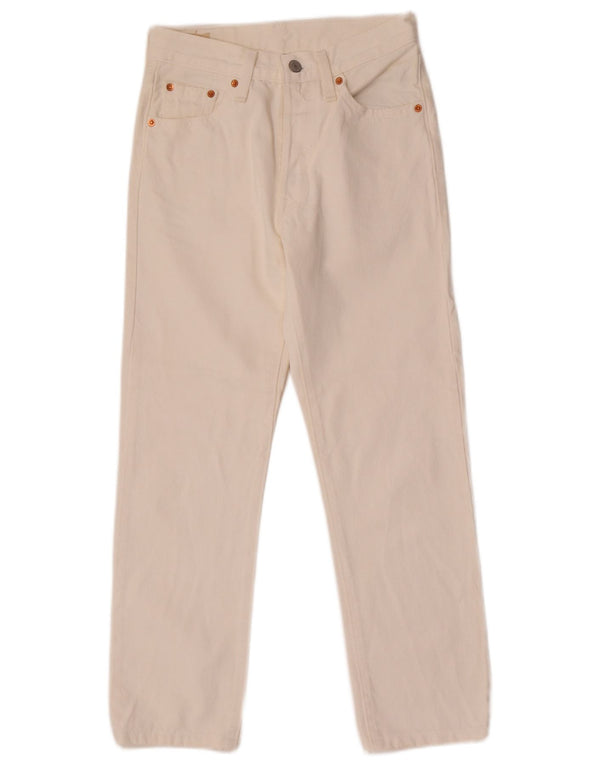 Vaqueros Levi's Mujer 501 Rectos W26 L26 Blanco