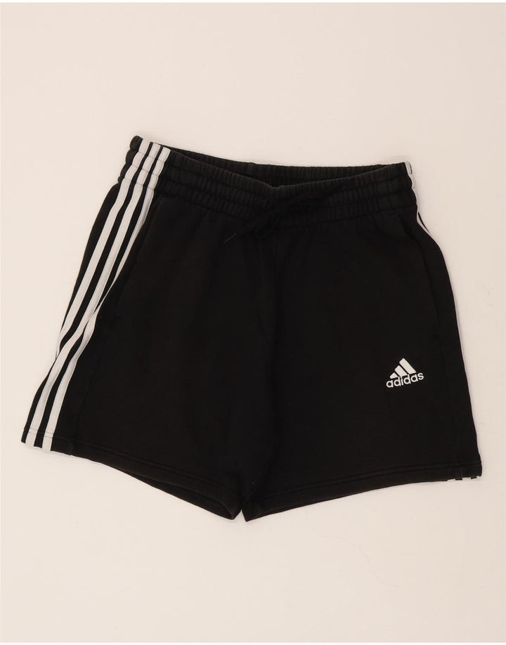 Adidas - Pantalones cortos deportivos para hombre, algodón negro mediano