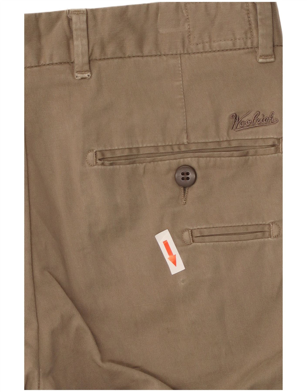 Woolrich Pantalón Chino Slim Para Hombre W30 L33 Algodón Beige