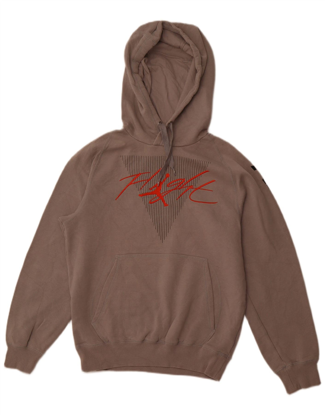 JORDAN Jersey con capucha gráfica para hombre pequeño algodón gris