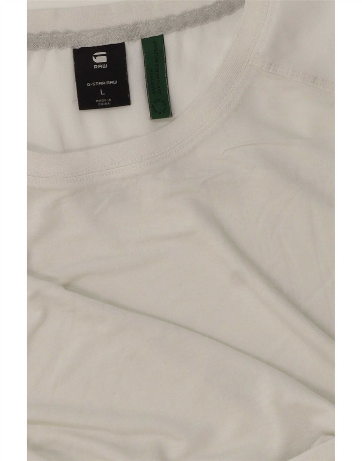 G-Star - Camiseta para hombre, talla grande, color blanco