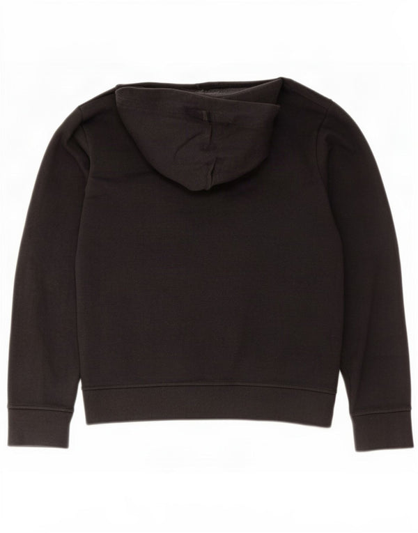 The North Face Boys Graphic Hoodie Jumper 11-12 Years Large Black Cotton