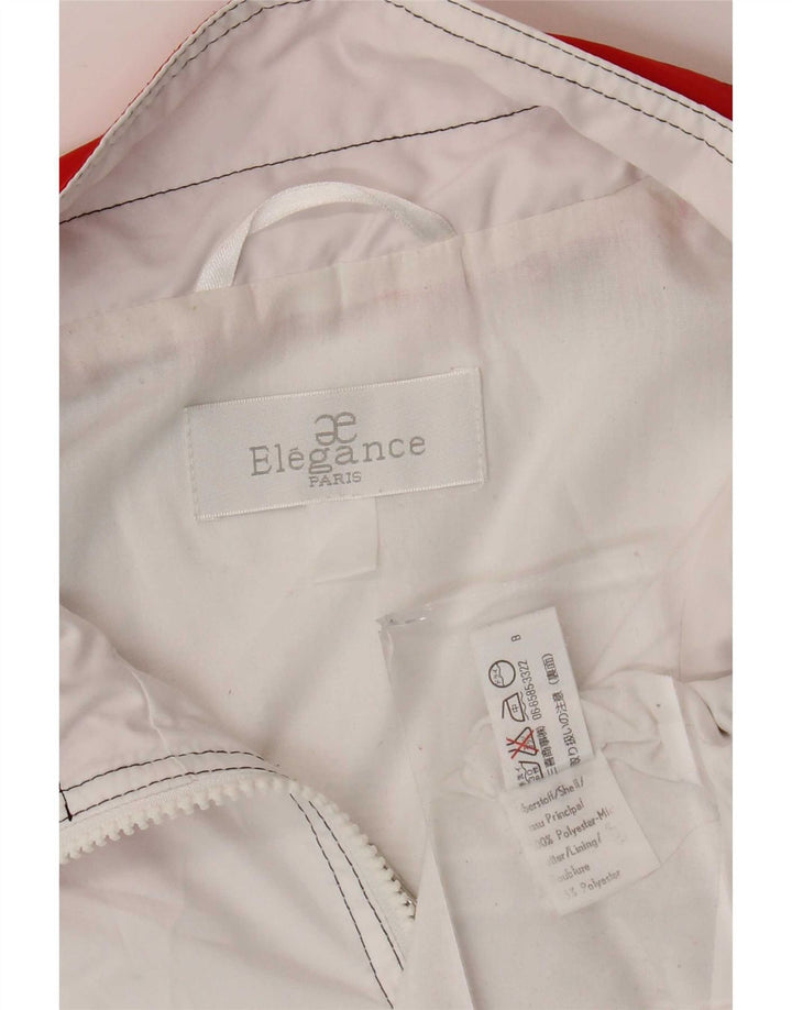 Chaleco corto para mujer Elegance UK 46 Grande Poliéster con bloques de color blanco