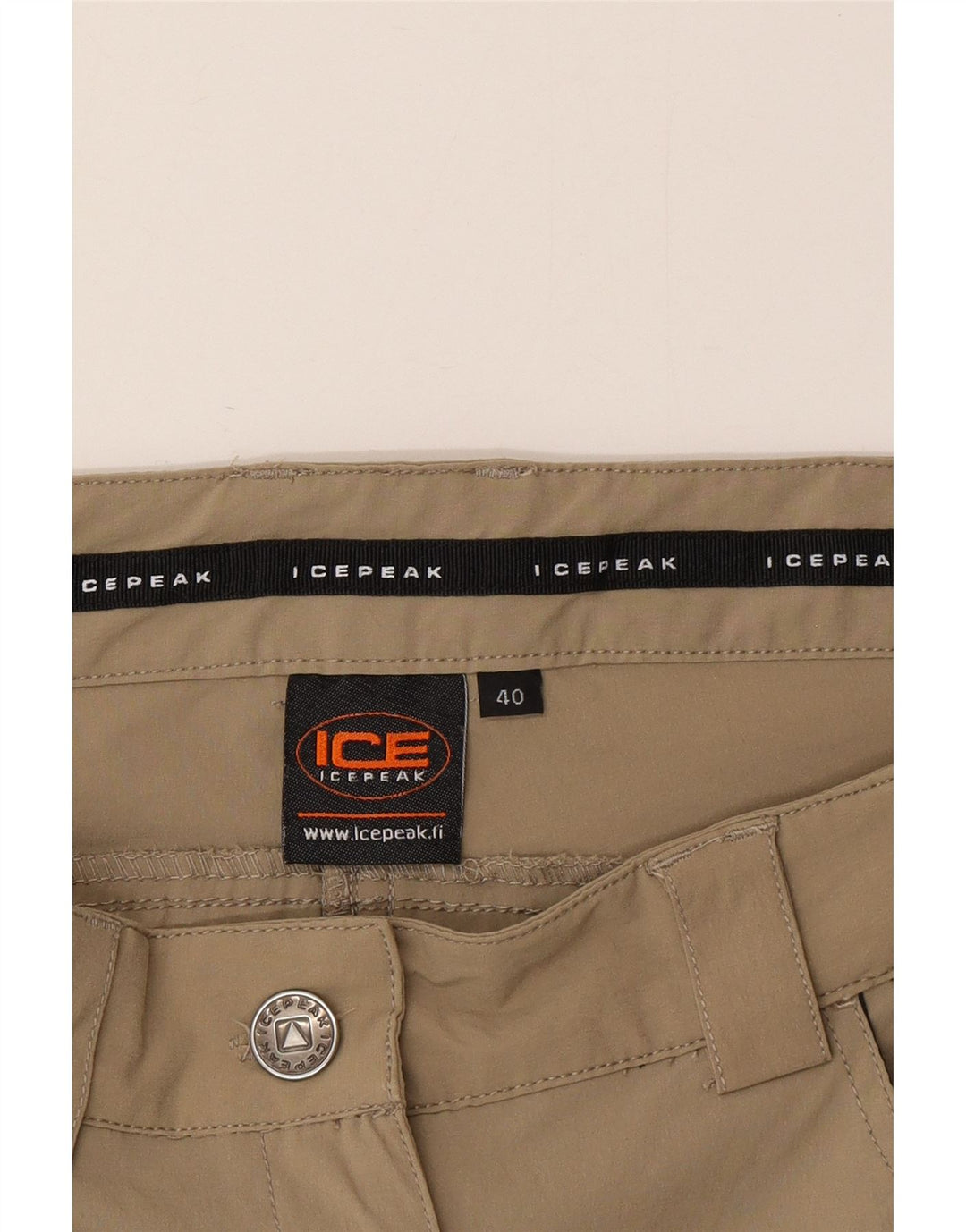 Icepeak Pantalones cargo de senderismo para mujer EU 40 Medium W30 L32 Caqui Poliéster