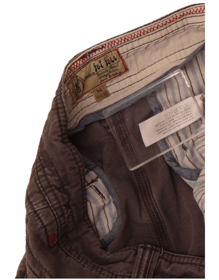 Pantalones cortos cargo para hombre Fat Face W36 Algodón gris grande