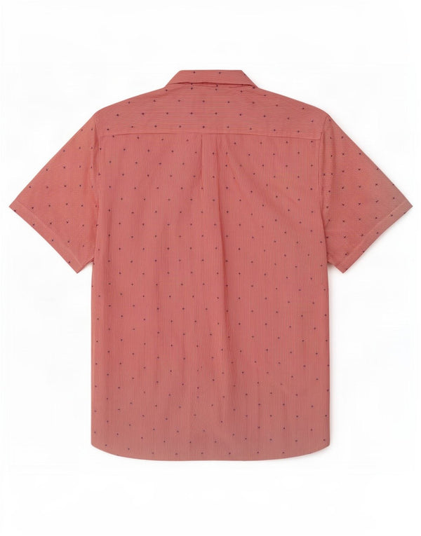 Superdry Camisa de manga corta y ajuste regular para hombre, talla 3XL, algodón a rayas rojas