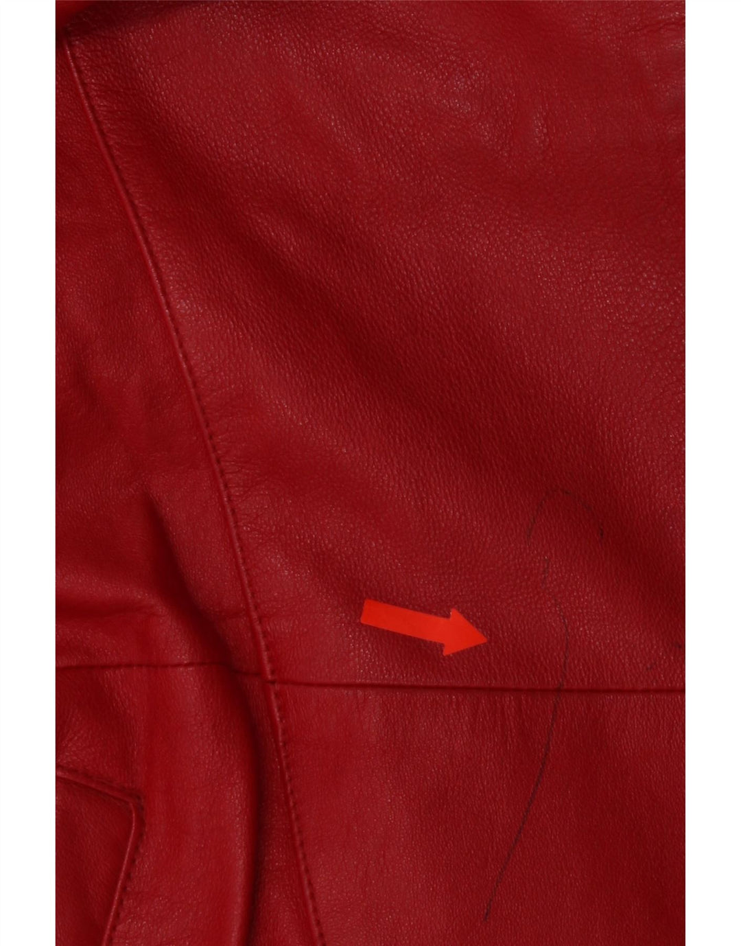D'Enver Abrigo de cuero para mujer UK 40 XL Cuero rojo