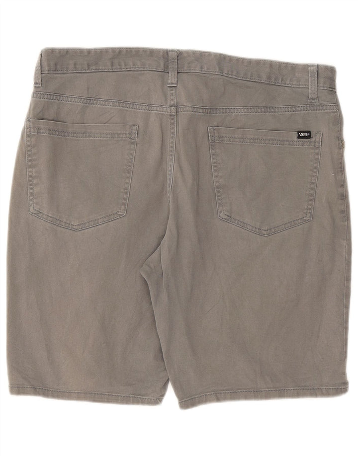 Vans Shorts casuales para hombre W34 Algodón gris grande