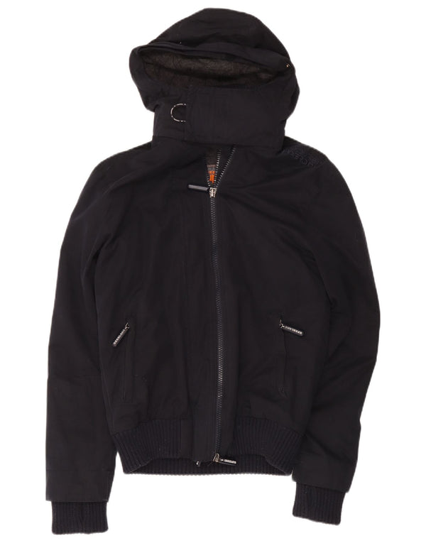 Superdry Chaqueta Bomber con Capucha Windbomber para Hombre UK 36 Small Azul Marino