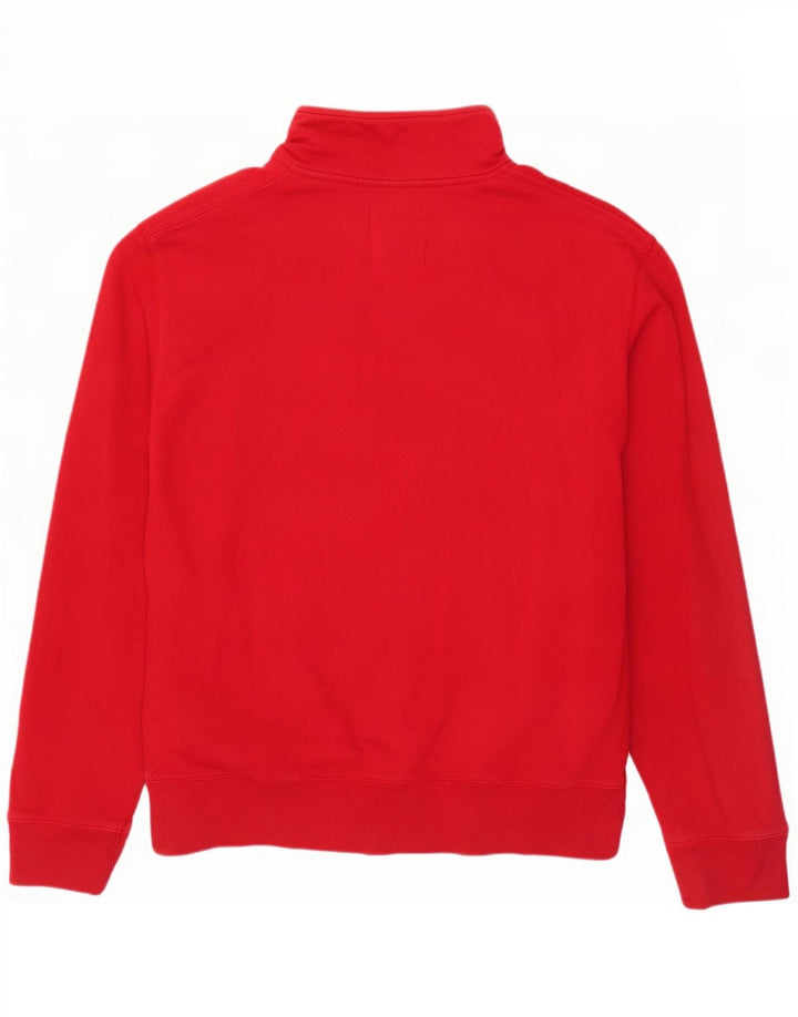 Fila Mens Graphic Chándal Top Chaqueta De Algodón Rojo Medio