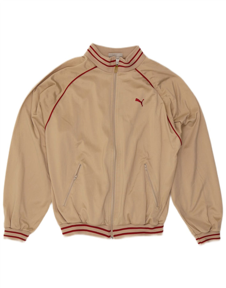 Puma Mens Chándal Top Chaqueta Grande Beige