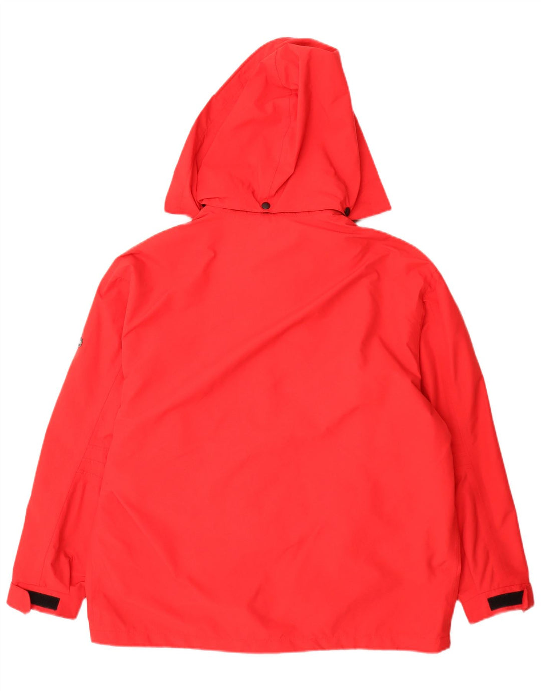 Bailo Chaqueta impermeable extragrande con capucha para mujer, talla 40, talla mediana, color rojo poliamida
