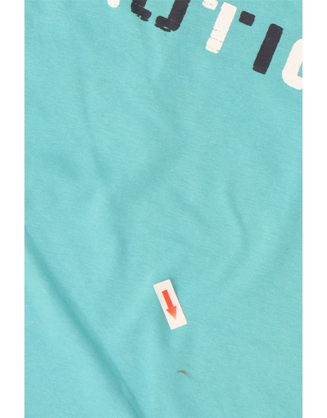 Nautica Camiseta gráfica para hombre Top medio algodón turquesa