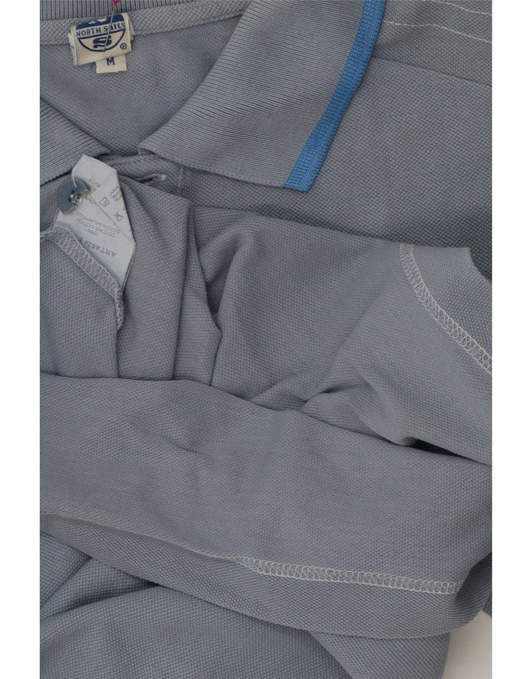 North Sails Polo Gráfico De Hombre De Algodón A Rayas Azul Medio
