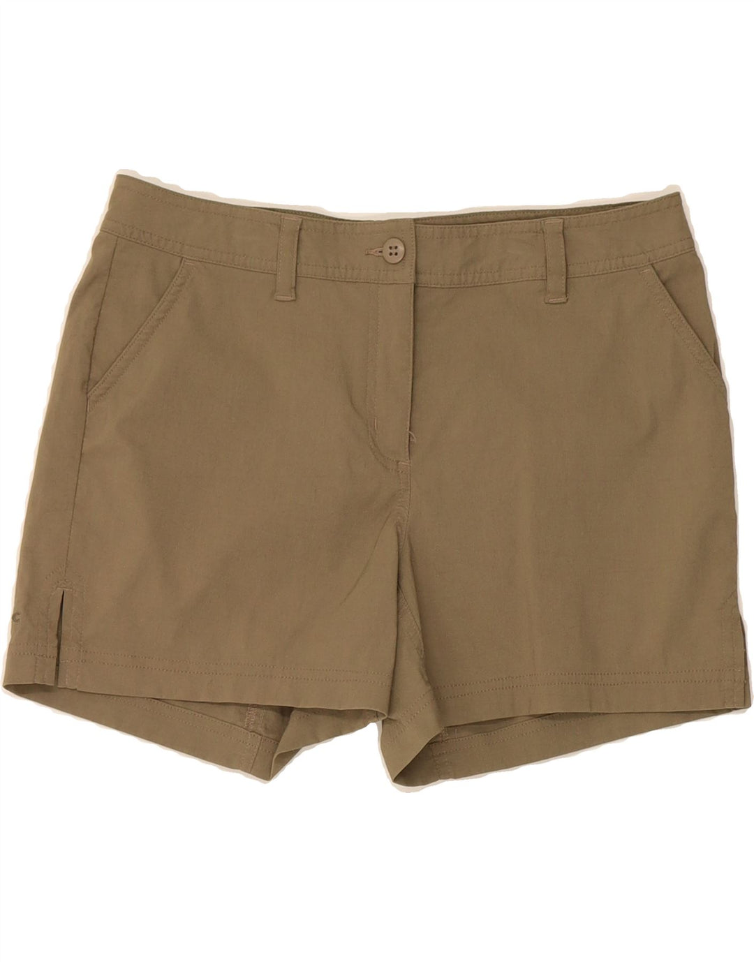 MOUNTAIN EQUIPMENT Womens Chino Shorts US 6 Medium W30  Khaki Nylon Vintage Mountain Equipment and Second-Hand Mountain Equipment from Messina Hembry 