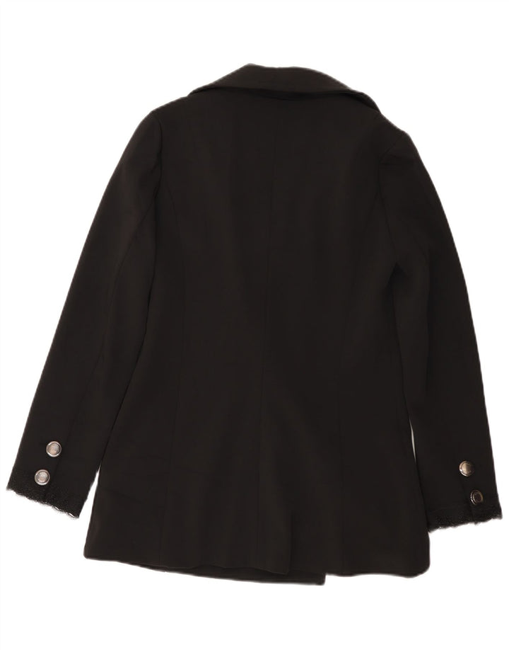 Denny Rose Chaquetón para mujer UK 10 Small Poliéster negro