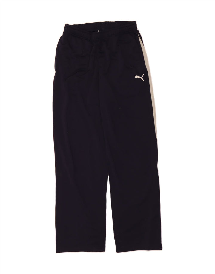 PUMA Mens Tracksuit Trousers Medium  Navy Blue Colourblock Vintage Puma and Second-Hand Puma from Messina Hembry 