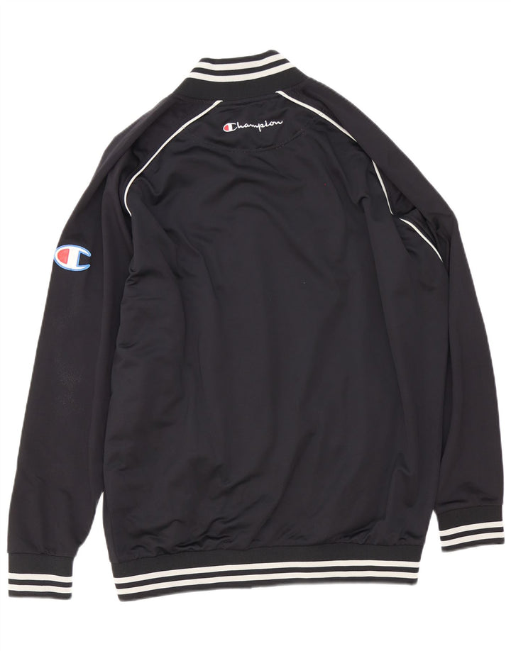 Champion Chaqueta De Chándal Con Gráfico Para Hombre Poliéster A Rayas Negras Grande
