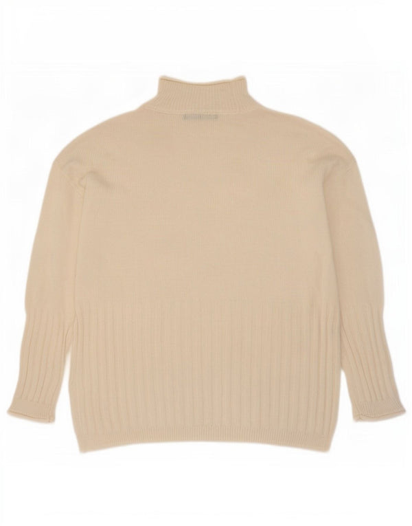 Marks & Spencer Suéter con Cuello Alto para Mujer UK 10 Small Beige