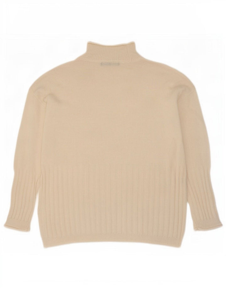 Marks & Spencer Suéter con Cuello Alto para Mujer UK 10 Small Beige