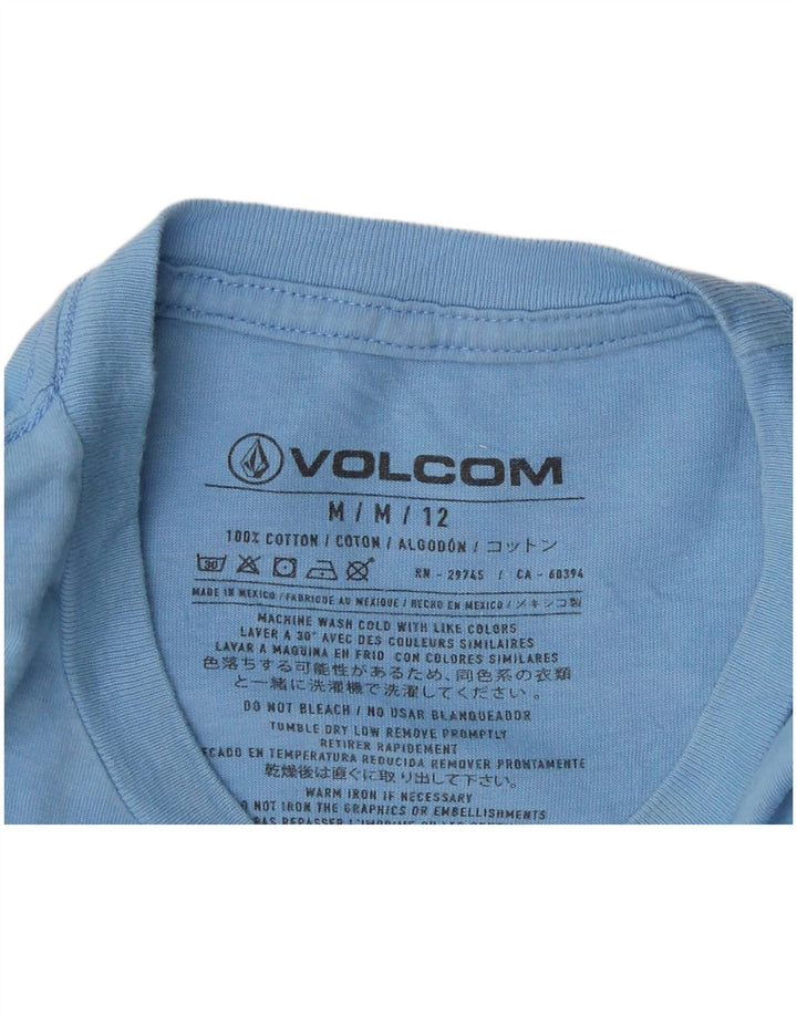 Volcom Camiseta gráfica para hombre Top UK 44 Algodón azul medio