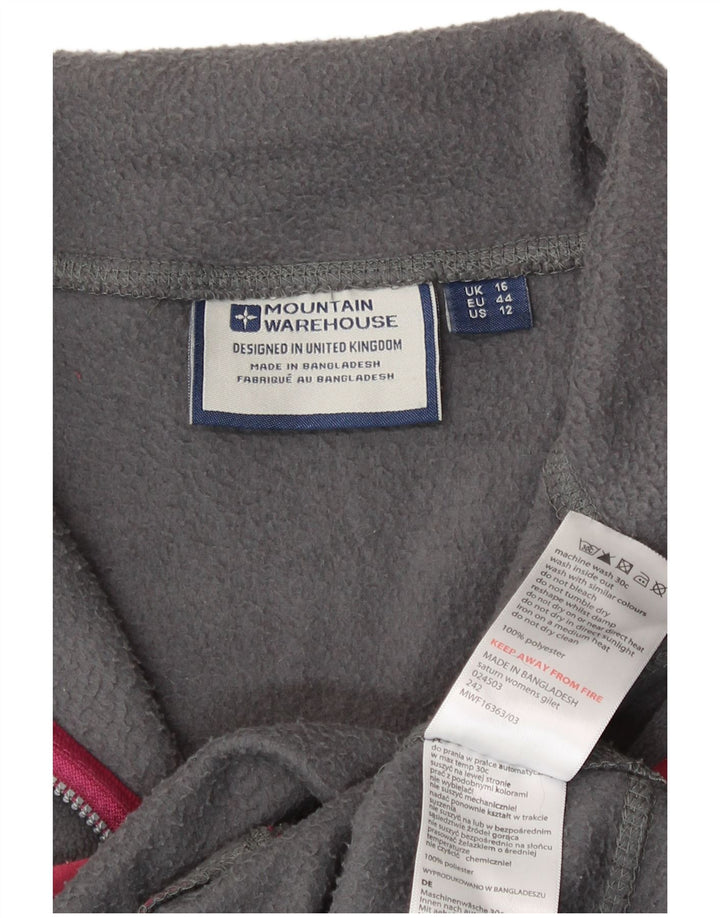 Chaleco polar para mujer Mountain Warehouse UK 46 Grande Poliéster gris