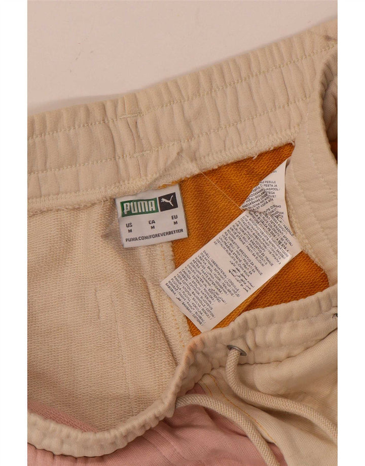 Pantalones cortos deportivos Puma para hombre de algodón color block mediano multicolor