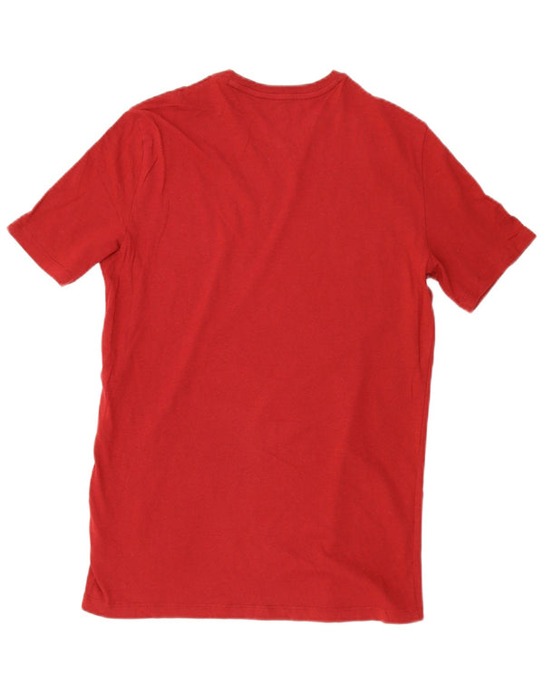 Armani Exchange Camiseta gráfica para hombre Top Medium Red Cotton