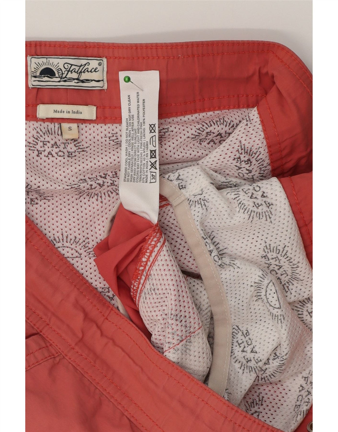 Bañador para hombre Fat Face Small Rojo Poliéster
