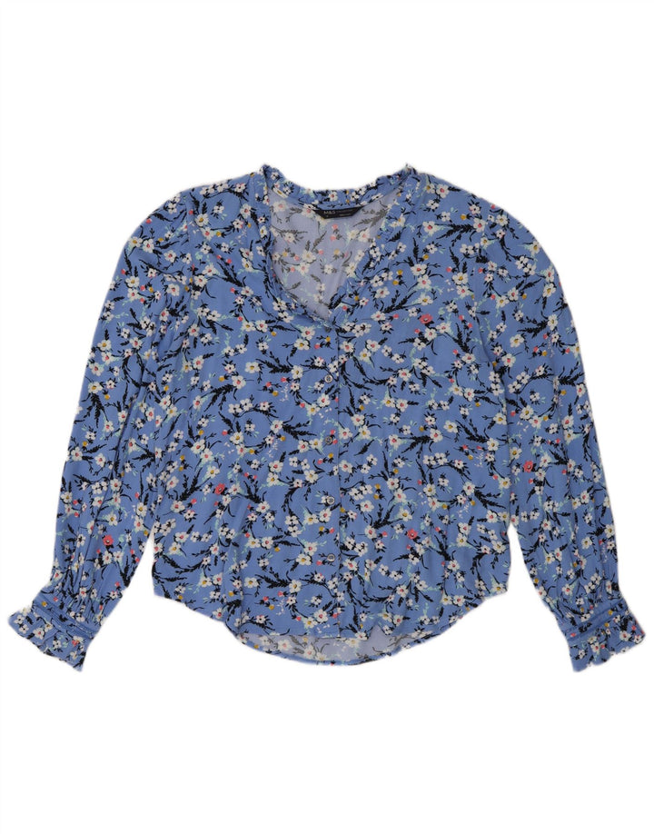 Marks & Spencer Blusa camisera extragrande para mujer UK 8 Small Blue Floral