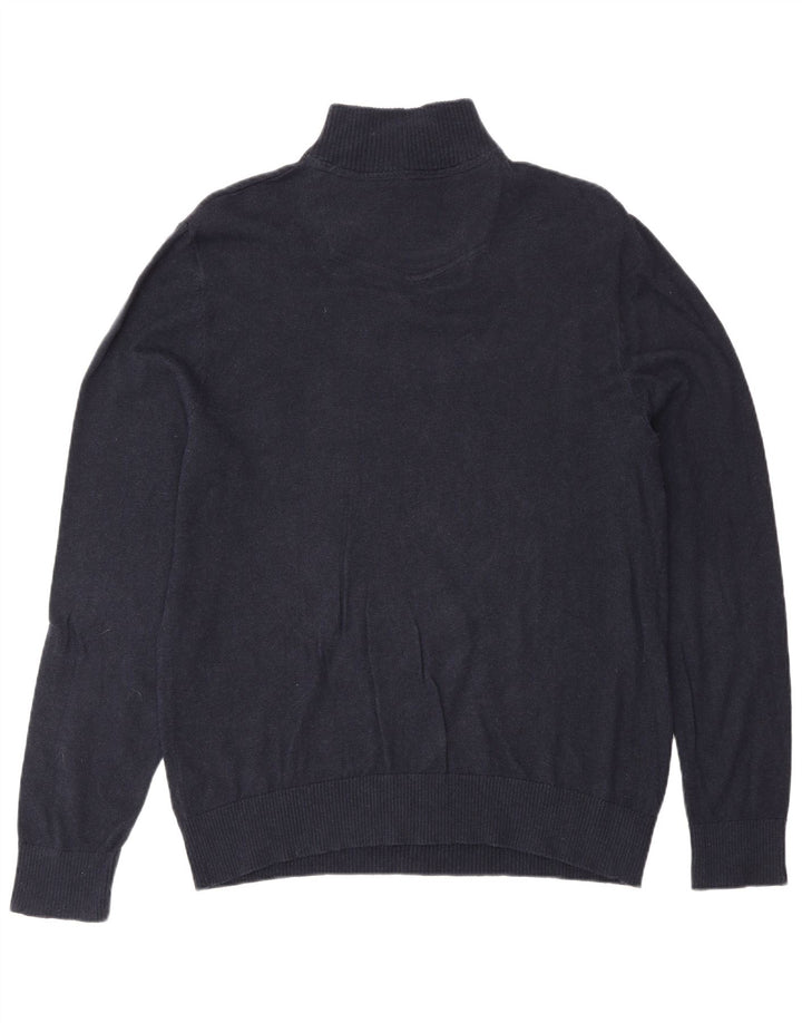 Jersey tipo jersey con cuello y cremallera para hombre de Fat Face Grande Azul marino Algodón