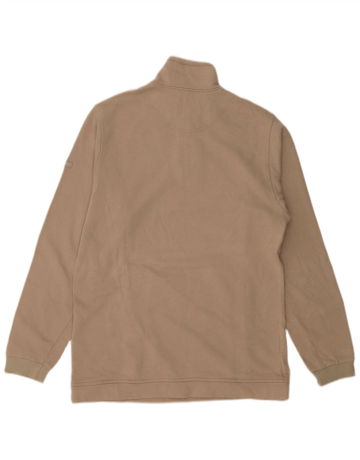 Champion Sudadera Con Cremallera Y Cuello Para Hombre Jersey Grande De Algodón Beige