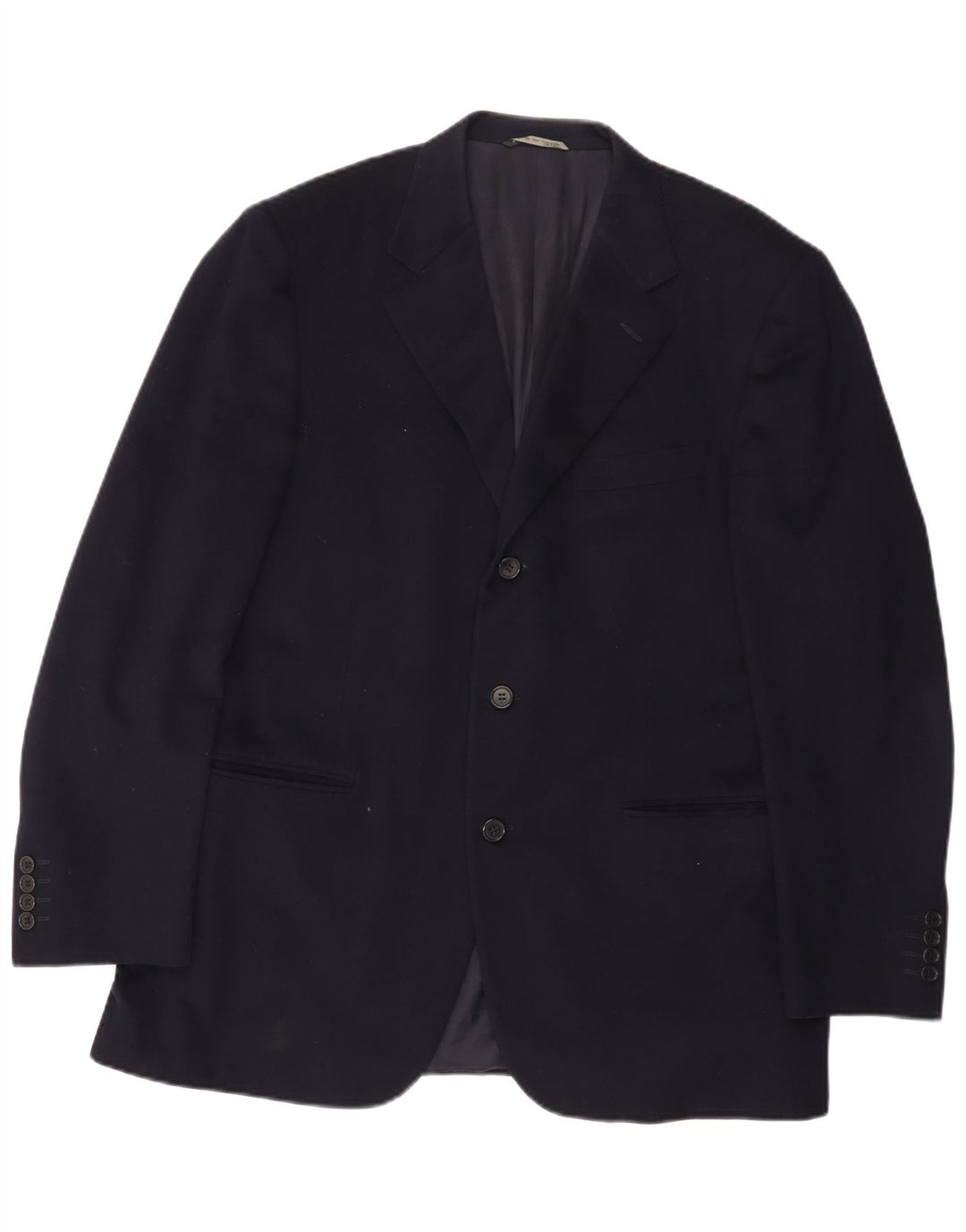 Canali Chaqueta tipo blazer de 3 botones para hombre IT 52 XL Lana azul marino