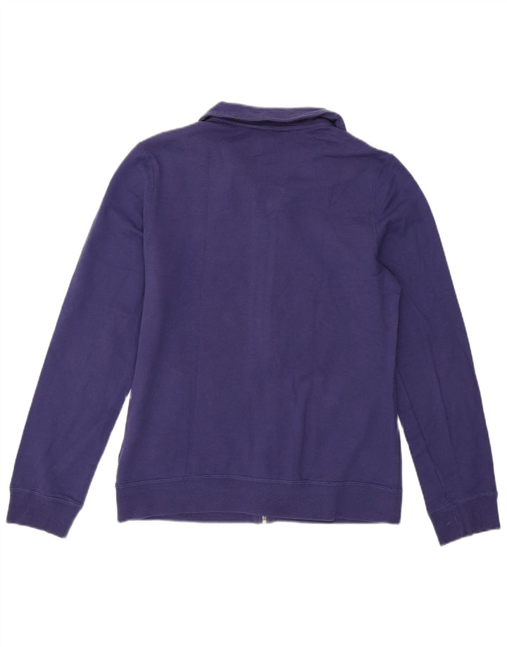 Adidas Mujer Neo Label Chándal Top Chaqueta UK 14 Medio Azul Algodón