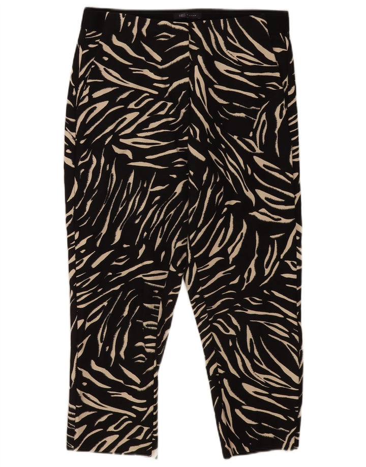 Marks & Spencer Pantalones Capri para Mujer UK 12 Medium W30 L21 Negro