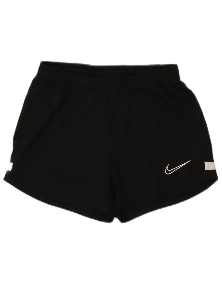 Nike - Pantalones cortos deportivos para mujer (talla 8), color negro, poliéster