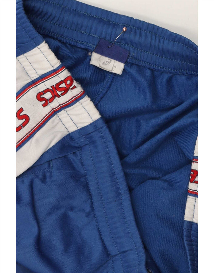 Pantalones de chándal con gráfico Asics para hombre, poliéster con bloques de color azul grande