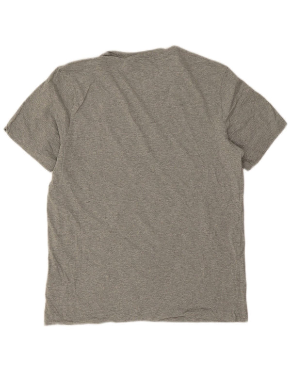 Camiseta Nike Hombre Top Gris Medio De Algodón Moteado