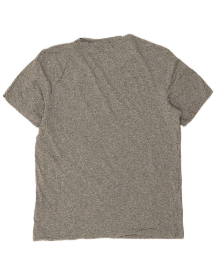 Camiseta Nike Hombre Top Gris Medio De Algodón Moteado