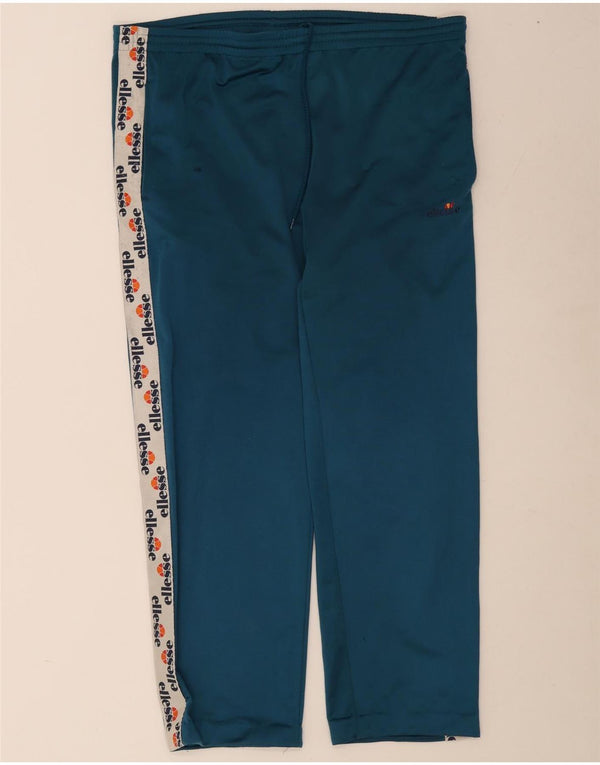 Ellesse Hombre Pantalones De Chándal Gráfico XL Poliéster Color Block Azul