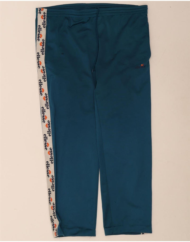 Ellesse Hombre Pantalones De Chándal Gráfico XL Poliéster Color Block Azul