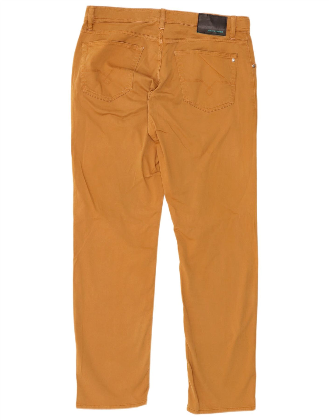 PIERRE CARDIN Pantalón Casual Recto Hombre W36 L32 Algodón Beige
