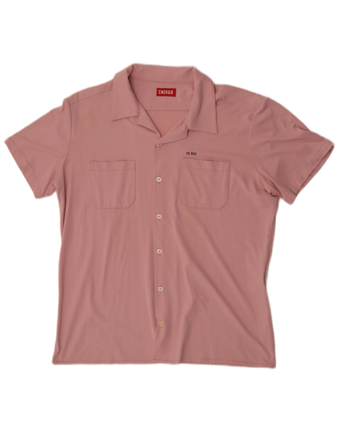 Camisa Energie Hombre Manga Corta XL Rosa Tactel