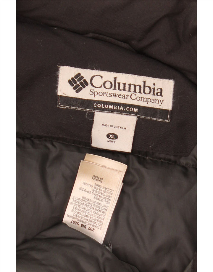 Columbia Chaqueta acolchada para hombre UK 42 XL Nylon negro