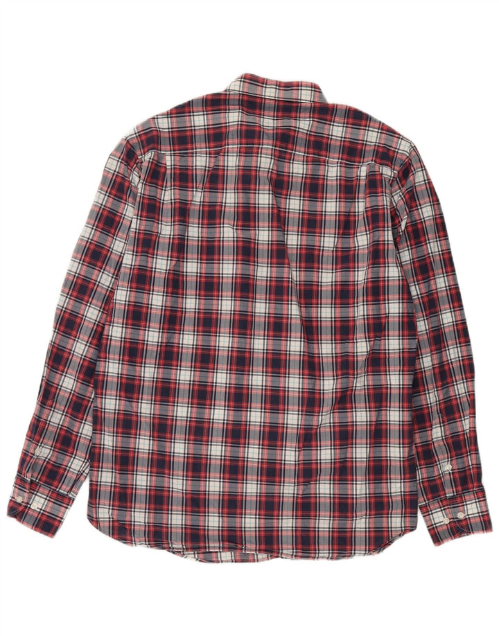 Camisa Massimo Dutti Hombre XL Cuadros Rojos