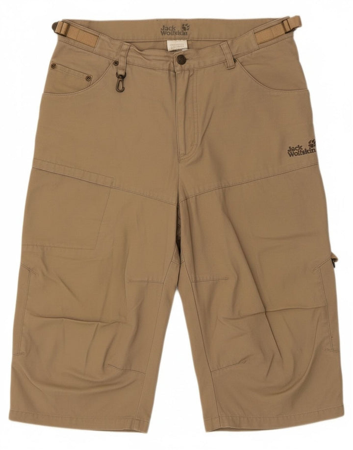 Jack Wolfskin Bermudas tipo cargo para hombre W33 Algodón beige grande