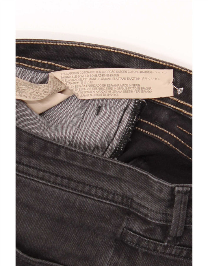 Massimo Dutti Jeans Slim Hombre EU 42 Large W32 L30 Gris Algodón